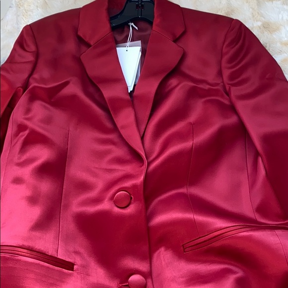 HELMUT LANG  Two-Button Satin Blazer Size 4 - Picture 10 of 15